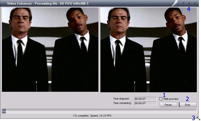 VE: live status while your video is processing.